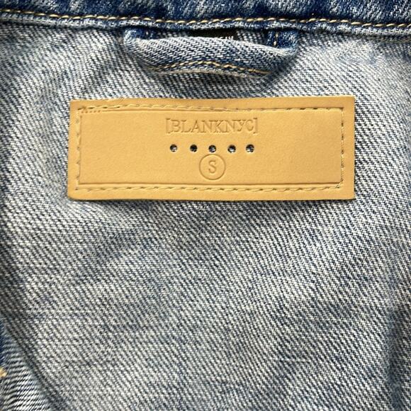 Blank NYC Denim Jean Jacket Size S - Picture 3 of 4